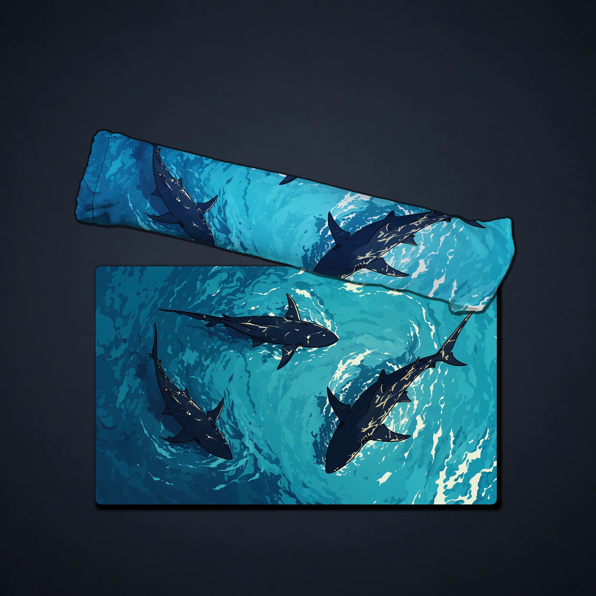 Playmat for MTG/TCG — Shark Vortex