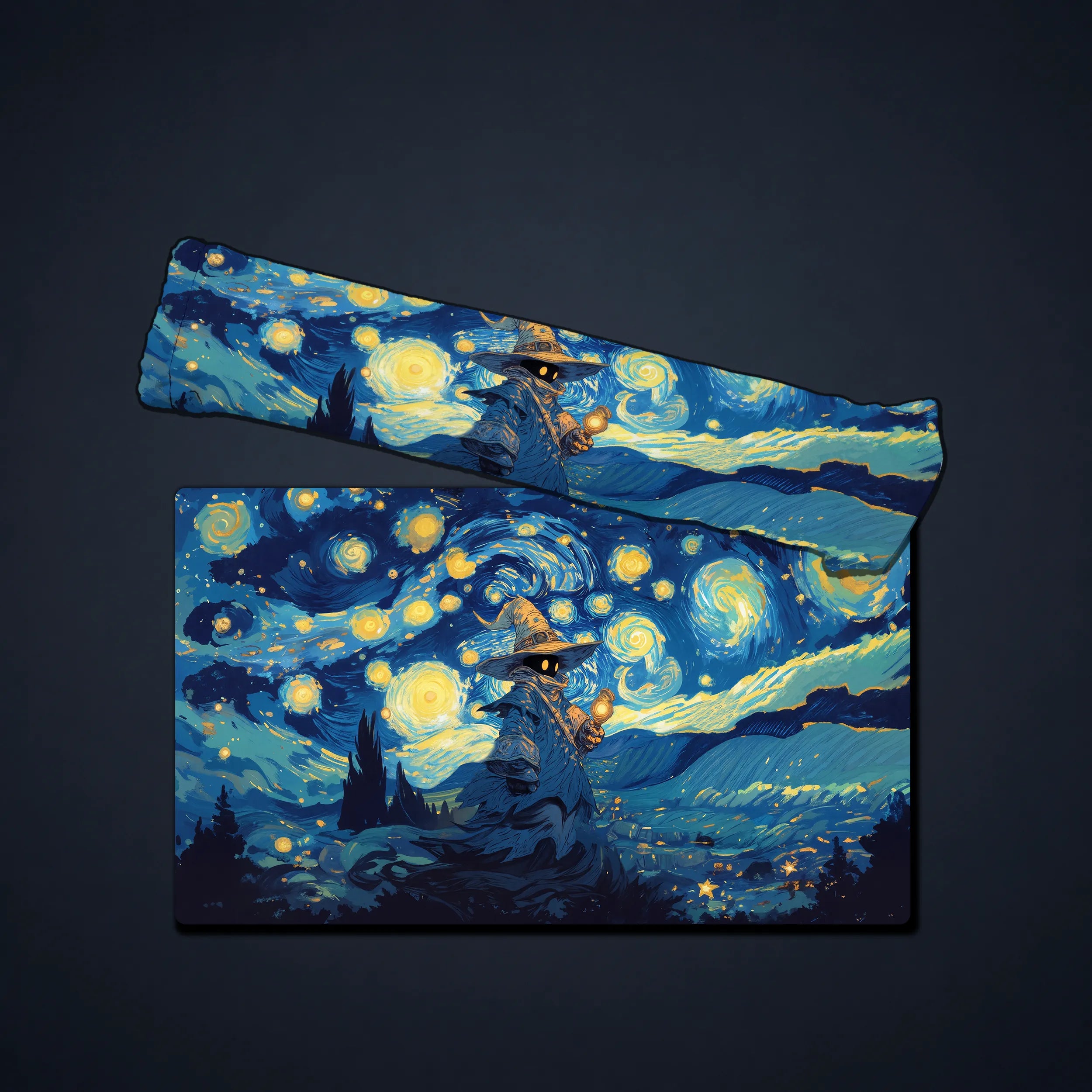 Playmat For MTG/TCG   — Vivi-Inspired Van Gogh Art Style