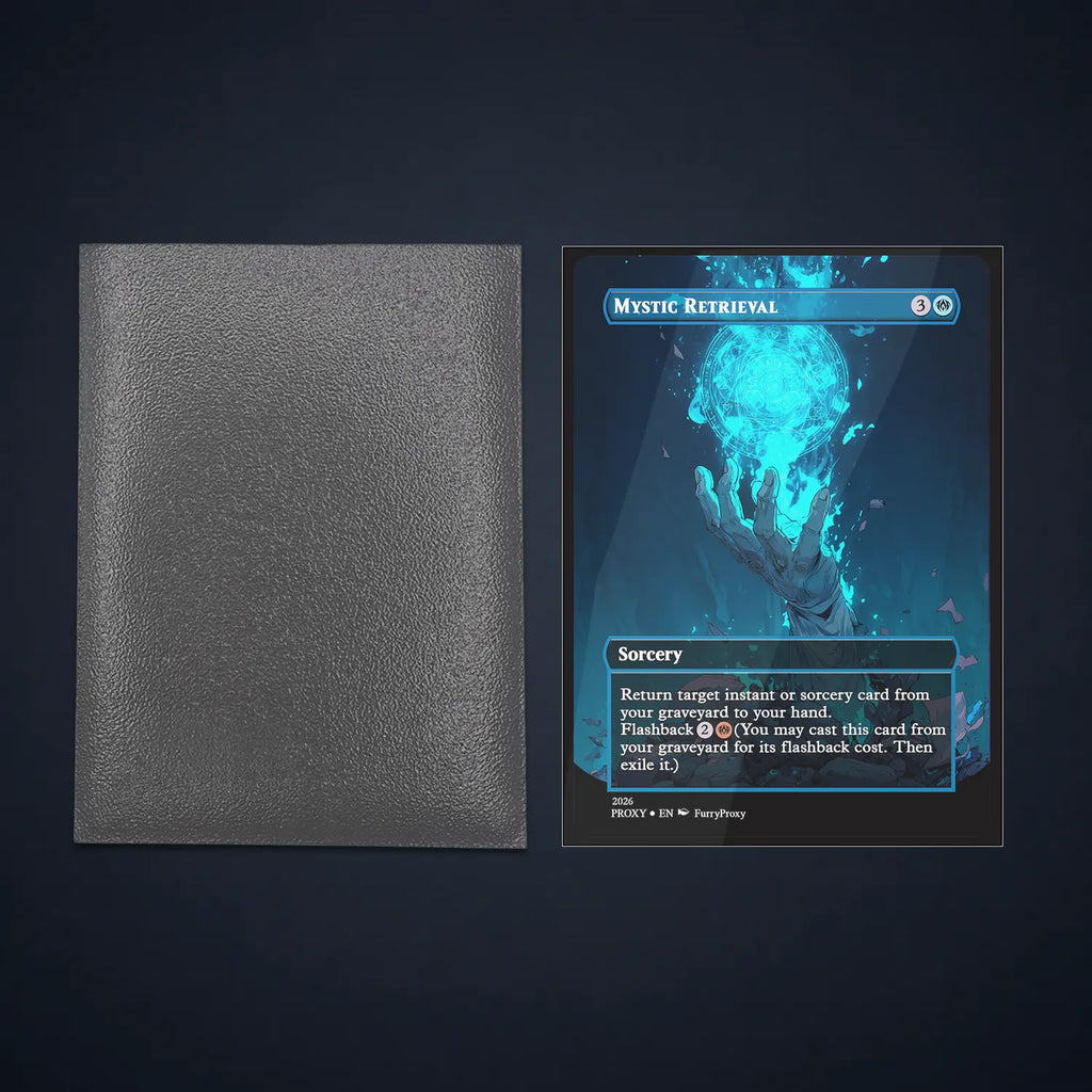 Standard Size Matte Card Sleeves For MTG & TCG , Anti-Glare Matte Front.
