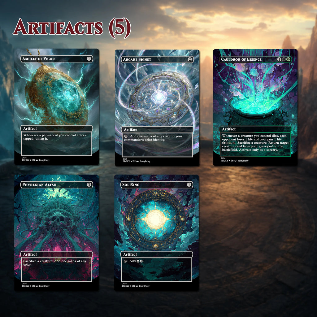 Custom Proxy Commander Deck – Witherbloom Black Green Deck