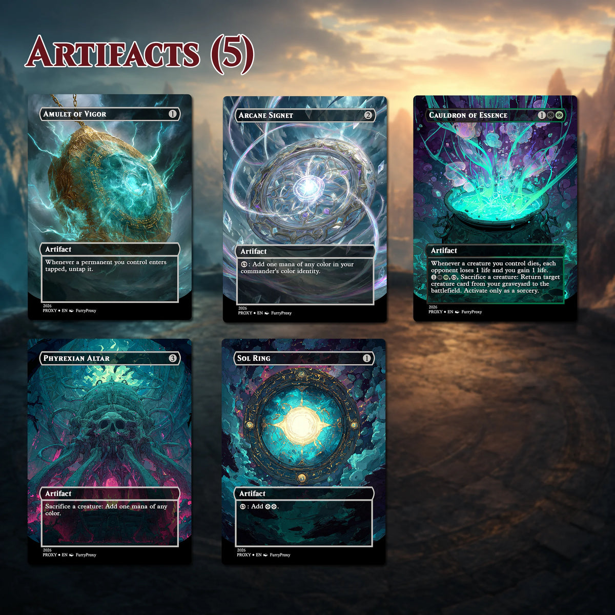 Custom Proxy Commander Deck – Witherbloom Black Green Deck