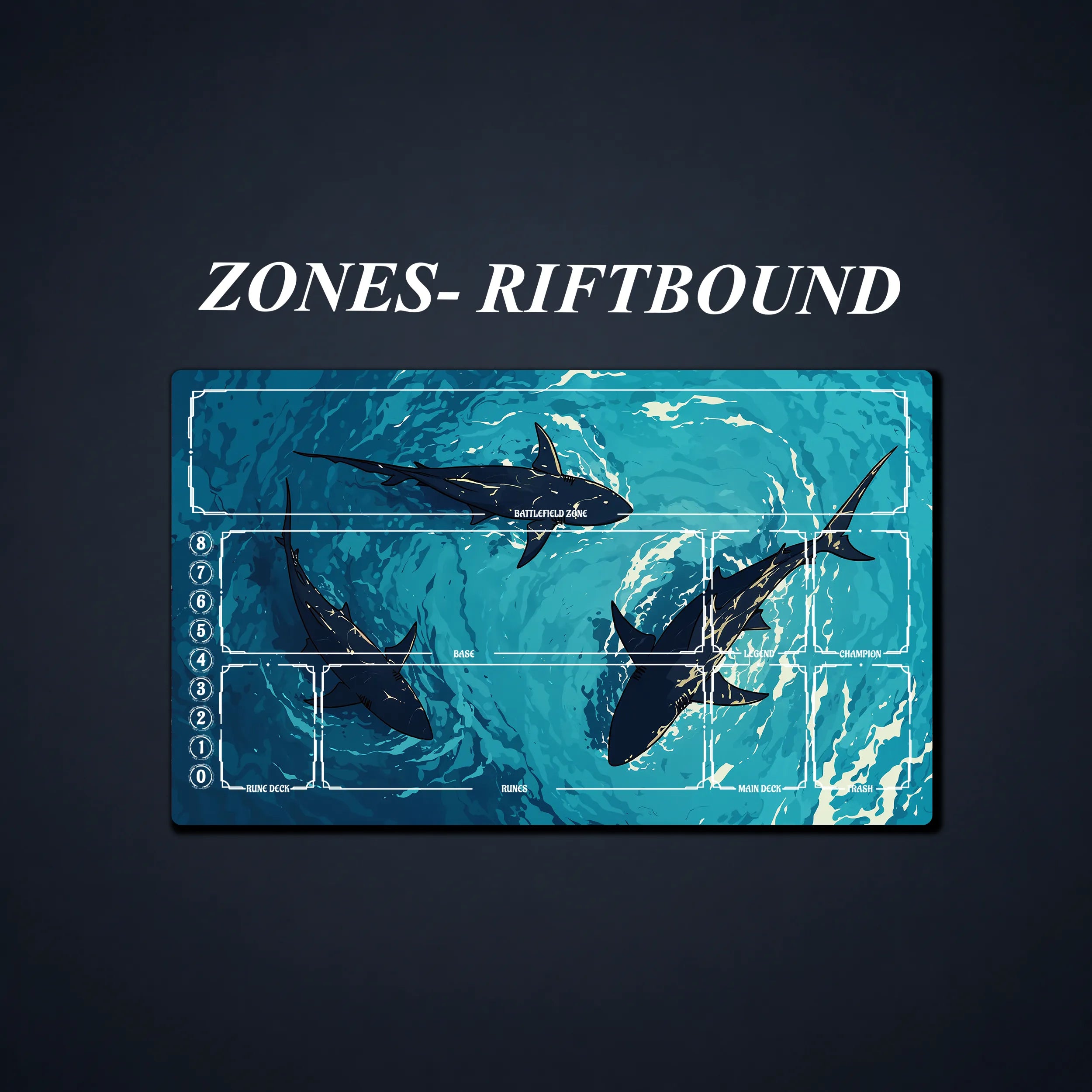 Playmat for MTG/TCG — Shark Vortex