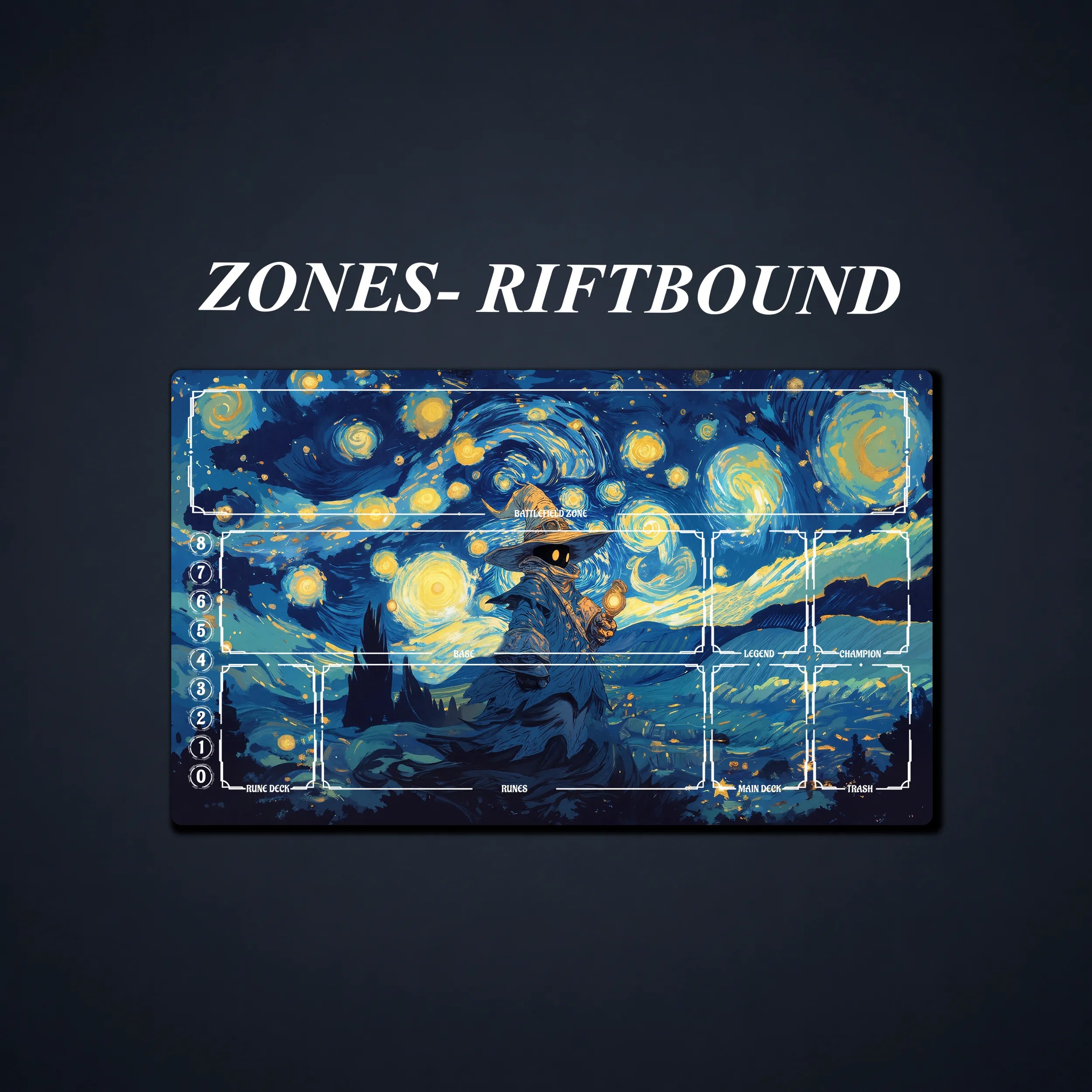 Playmat For MTG/TCG   — Vivi-Inspired Van Gogh Art Style