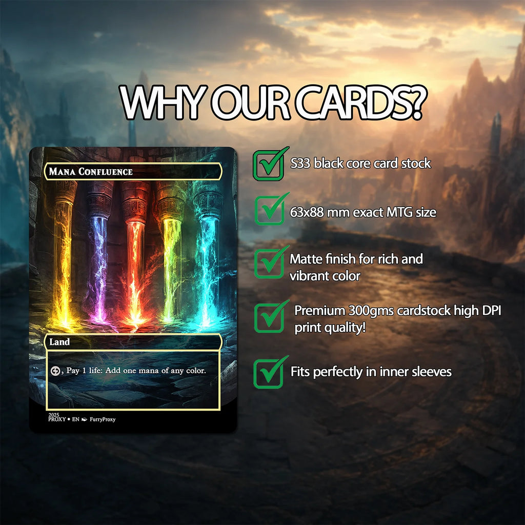 55-Card Land Proxy Bundle – Shock, Dual, Fetch, Triome & Bond Lands