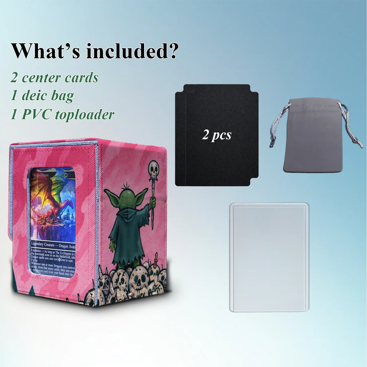 Goblin Commander Deck Box — Pink Skull Fantasy Art