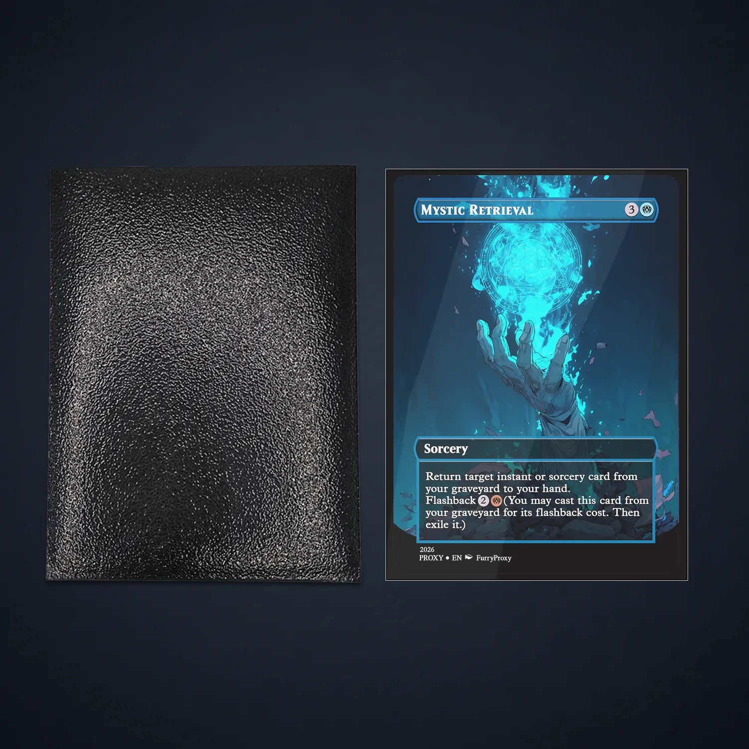 Standard Size Matte Card Sleeves For MTG & TCG , Anti-Glare Matte Front.