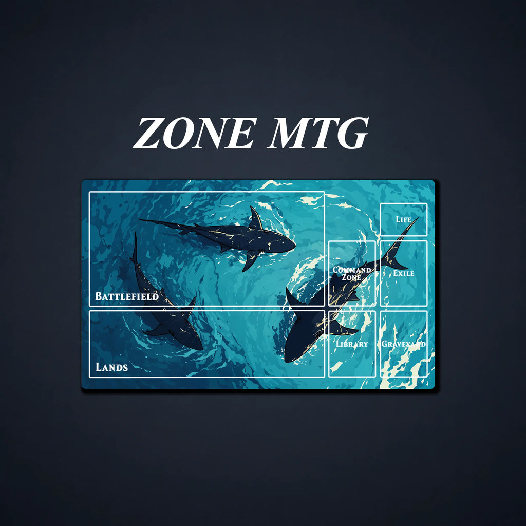 Playmat for MTG/TCG — Shark Vortex