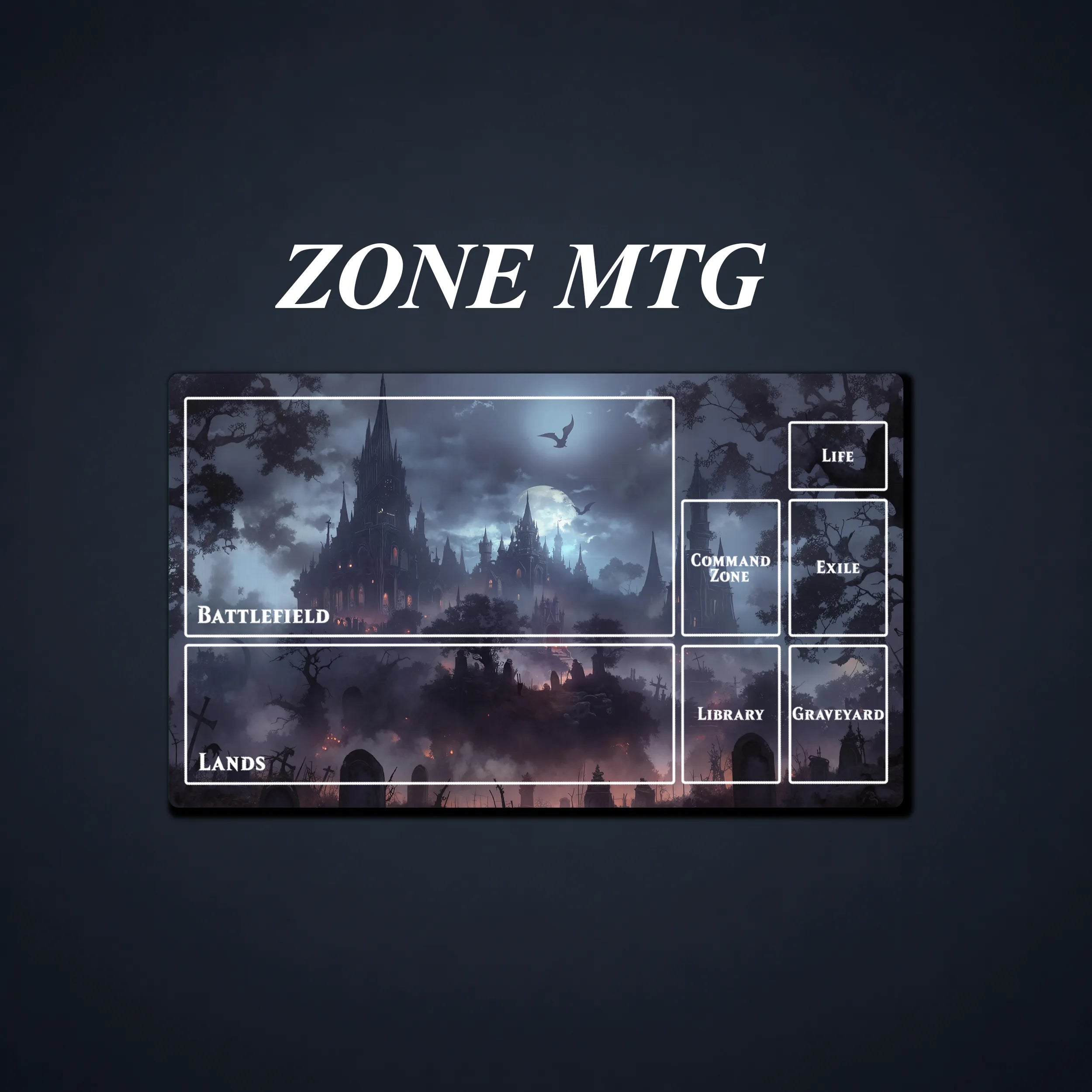 MTG/TCG Playmat — Dark Castle Nightfall