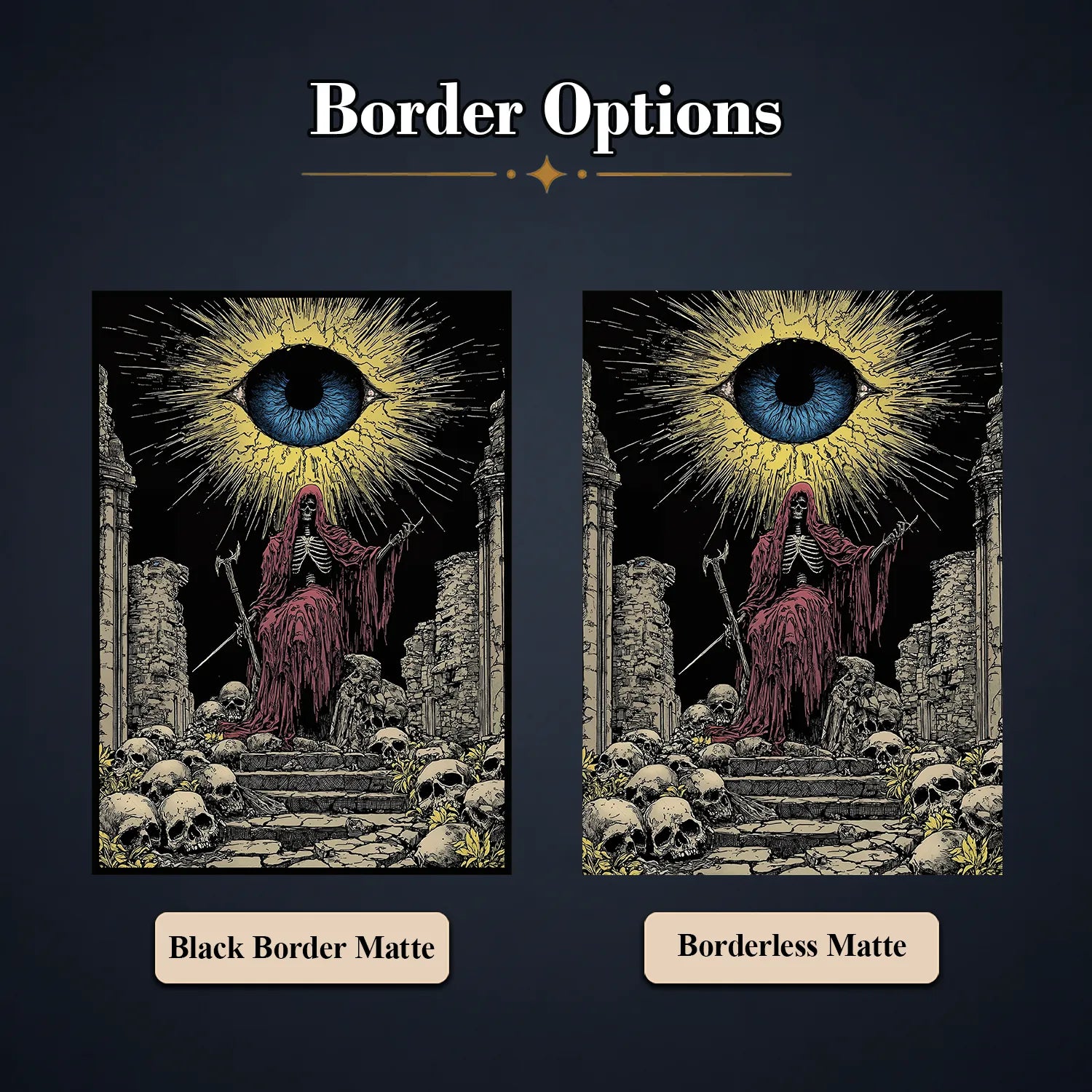 Matte Art Card Sleeves— All-Seeing Throne