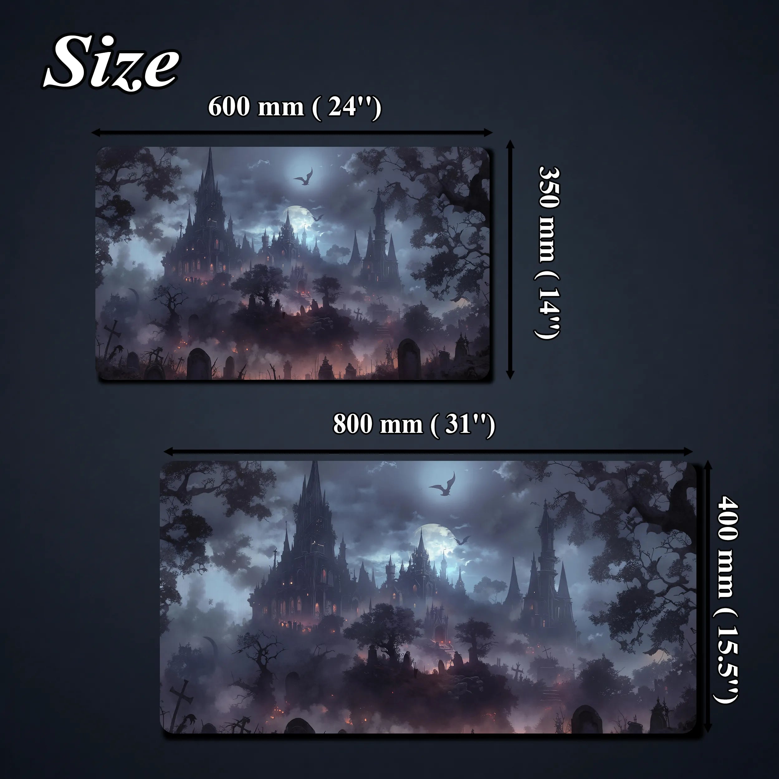 MTG/TCG Playmat — Dark Castle Nightfall