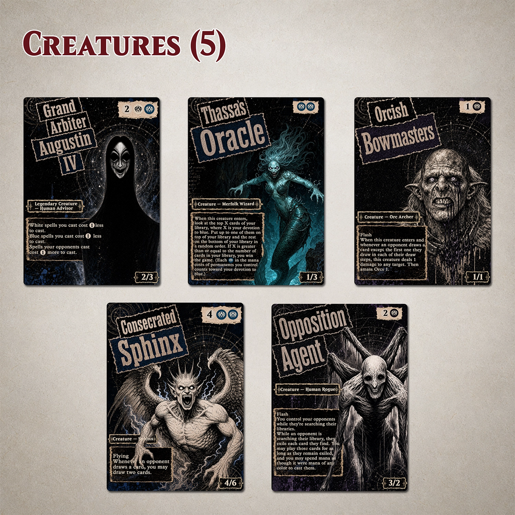 35-Card Game Changer Proxy Bundle – Original Dark Fantasy Art