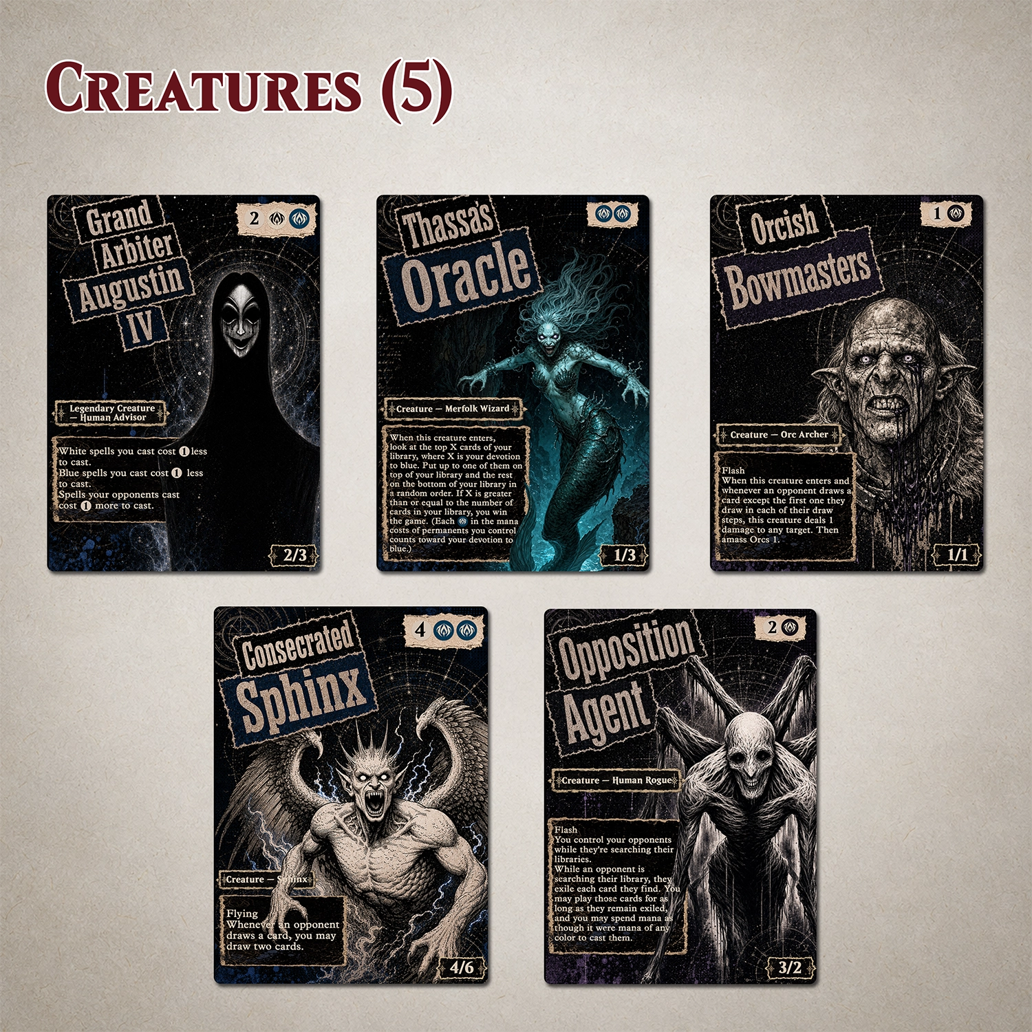 35-Card Game Changer Proxy Bundle – Original Dark Fantasy Art