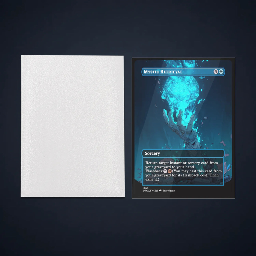 Standard Size Matte Card Sleeves For MTG & TCG , Anti-Glare Matte Front.