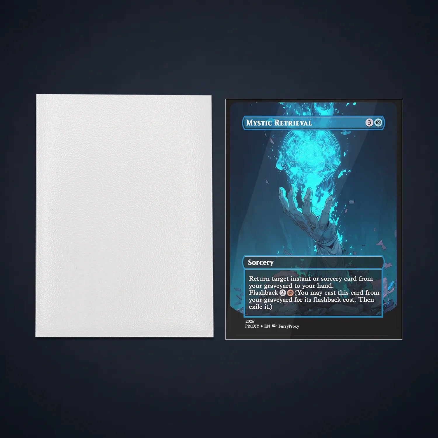 Standard Size Matte Card Sleeves For MTG & TCG , Anti-Glare Matte Front.