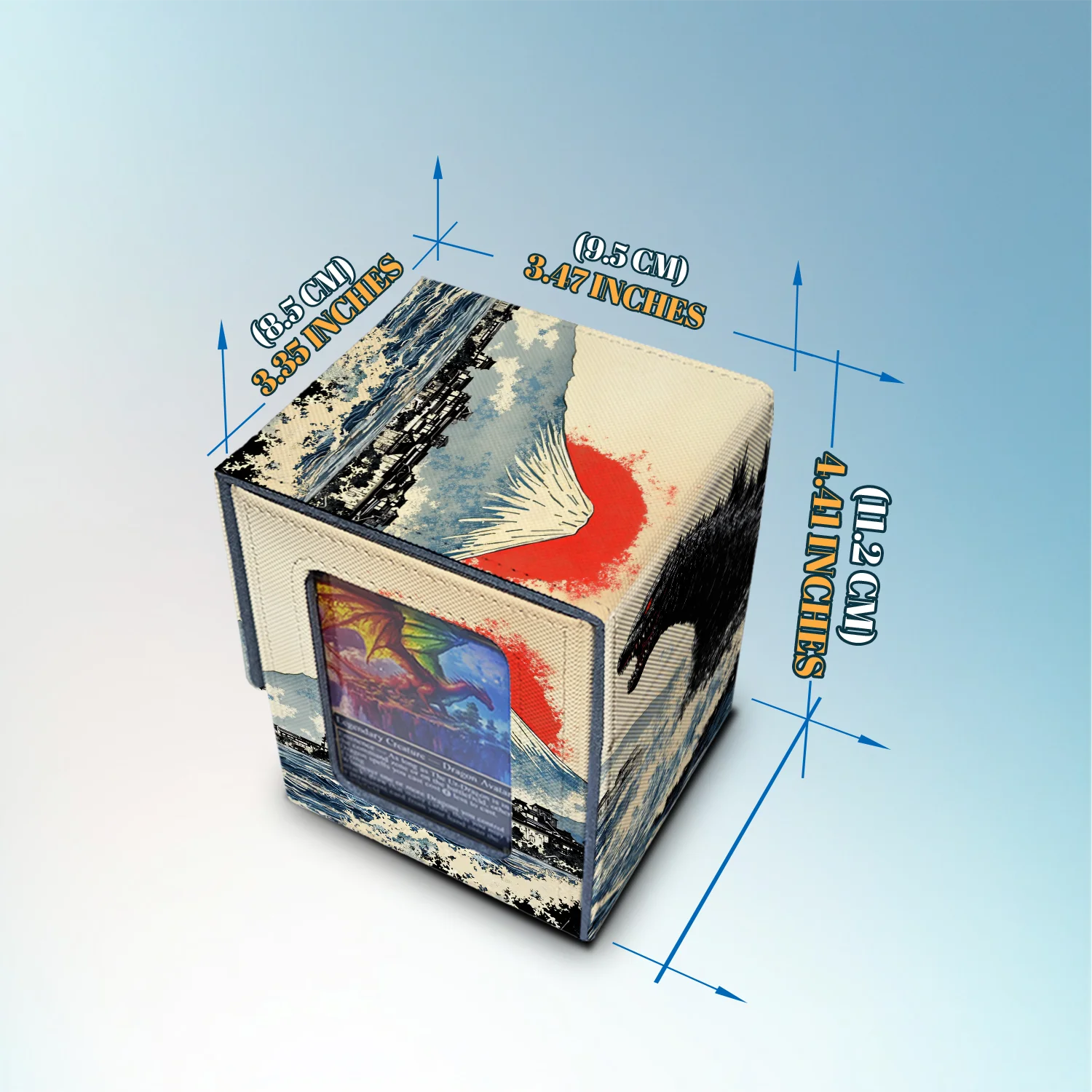 Commander Deck Box — Godzilla-Inspired Japanese Wave Art