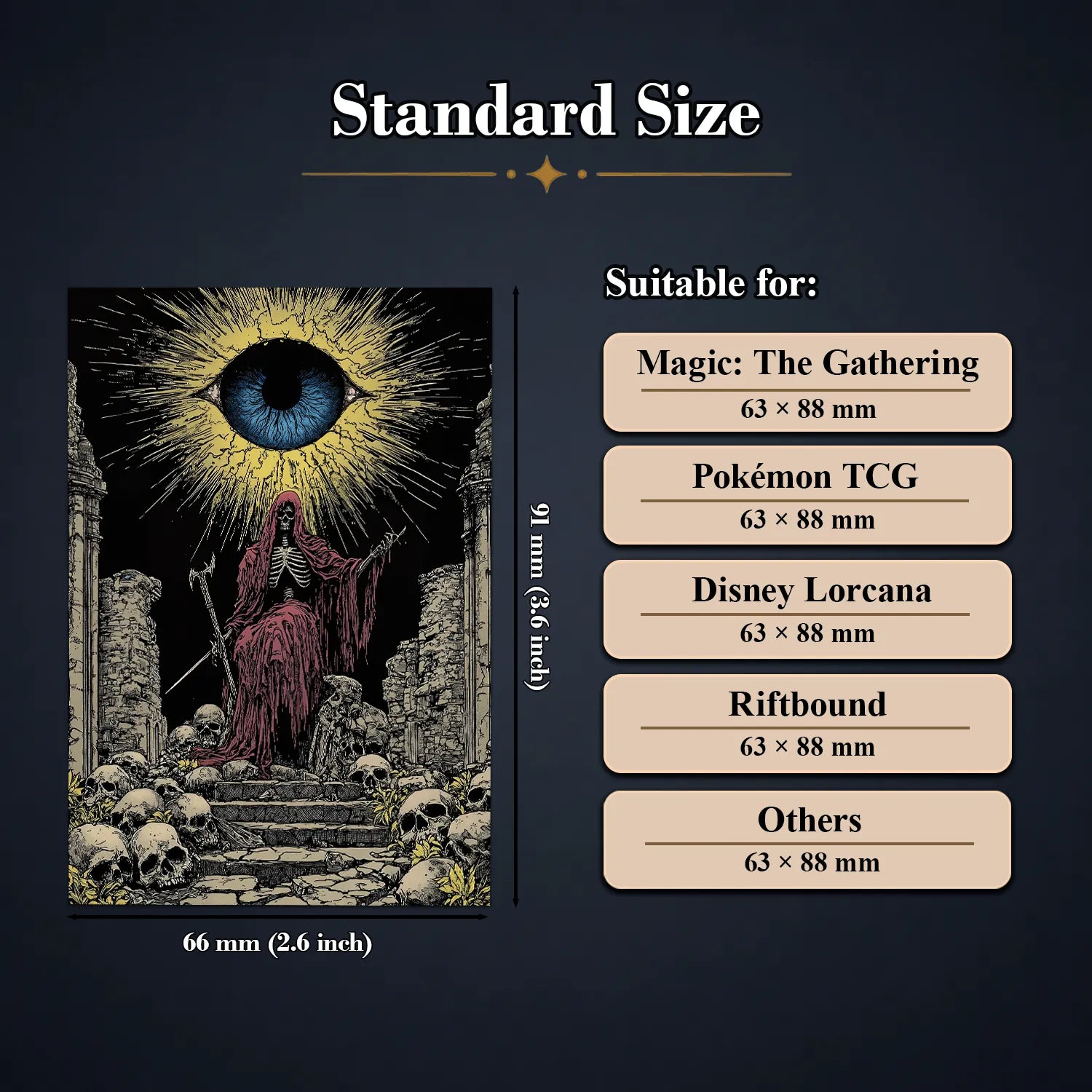Matte Art Card Sleeves— All-Seeing Throne