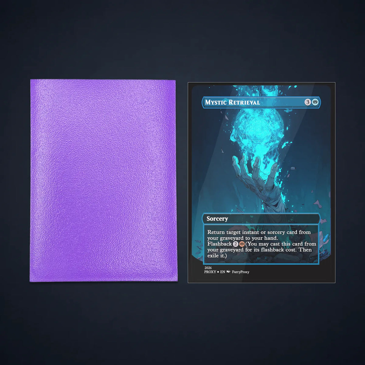 Standard Size Matte Card Sleeves For MTG & TCG , Anti-Glare Matte Front.