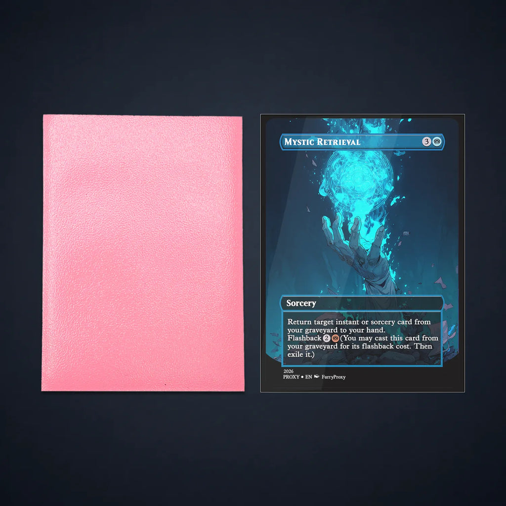 Standard Size Matte Card Sleeves For MTG & TCG , Anti-Glare Matte Front.