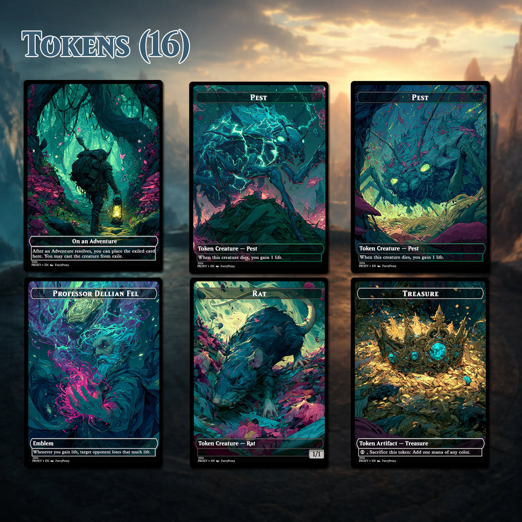 Custom Proxy Commander Deck – Witherbloom Black Green Deck