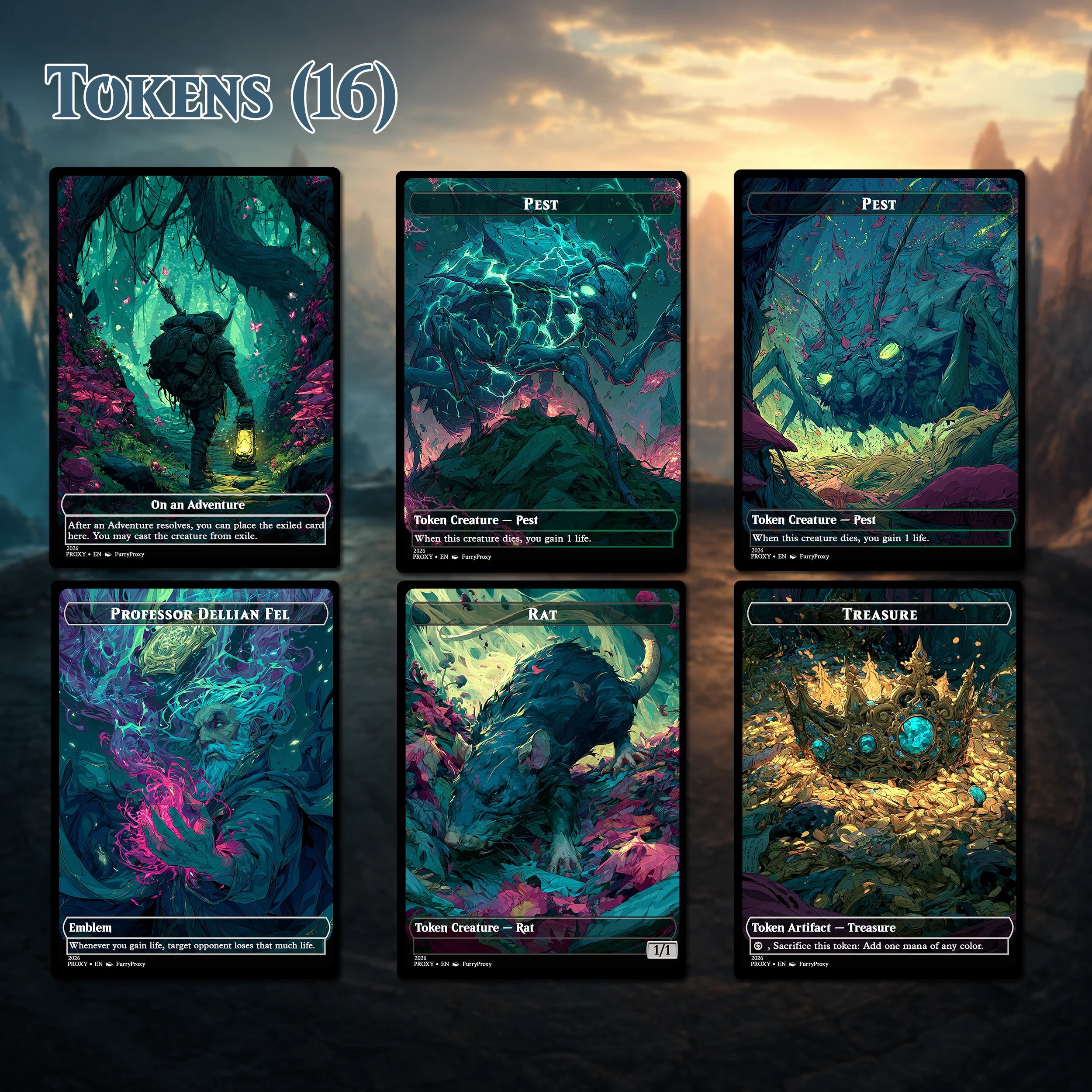 Custom Proxy Commander Deck – Witherbloom Black Green Deck