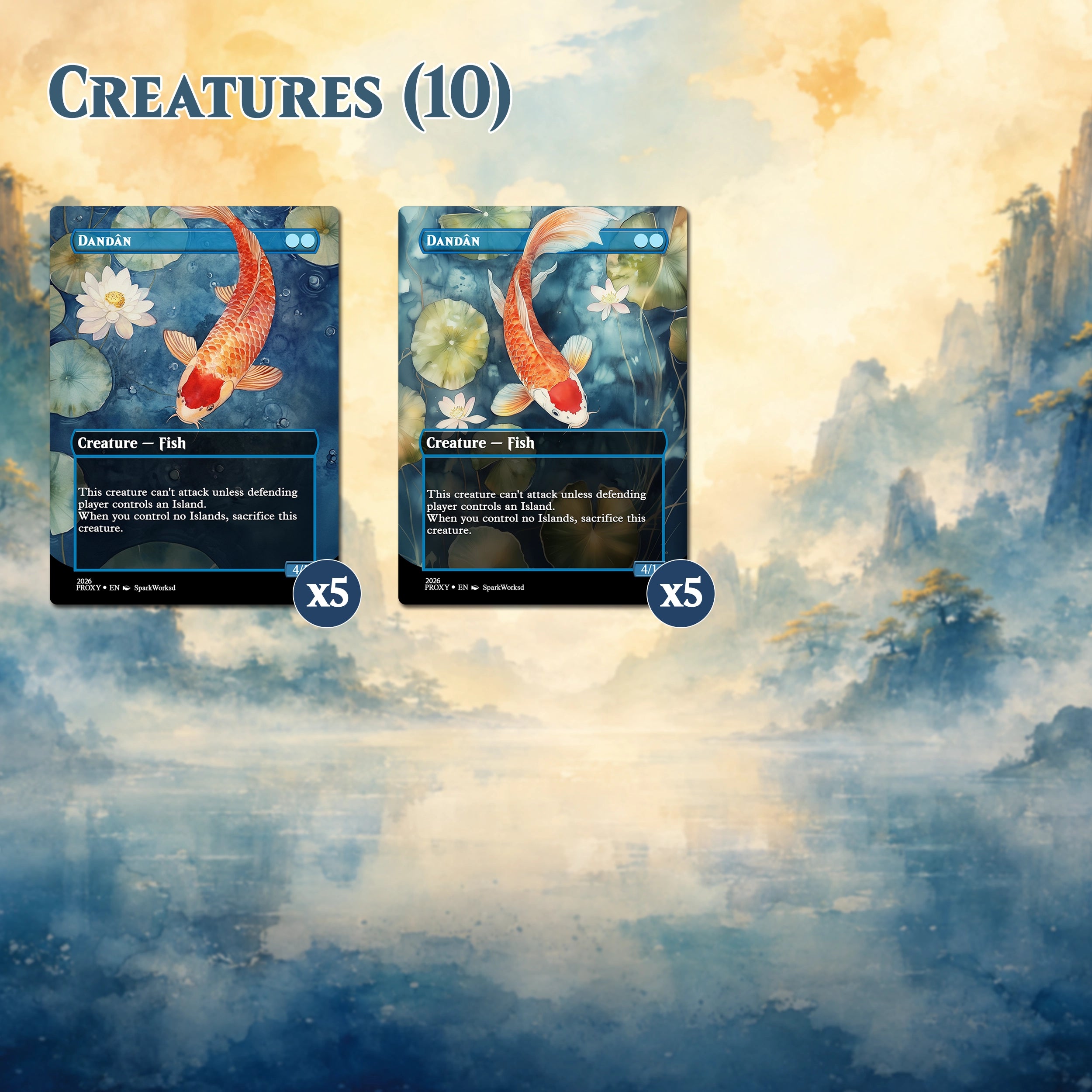Custom Proxy Commander Deck – Secret Lair DanDan Deck