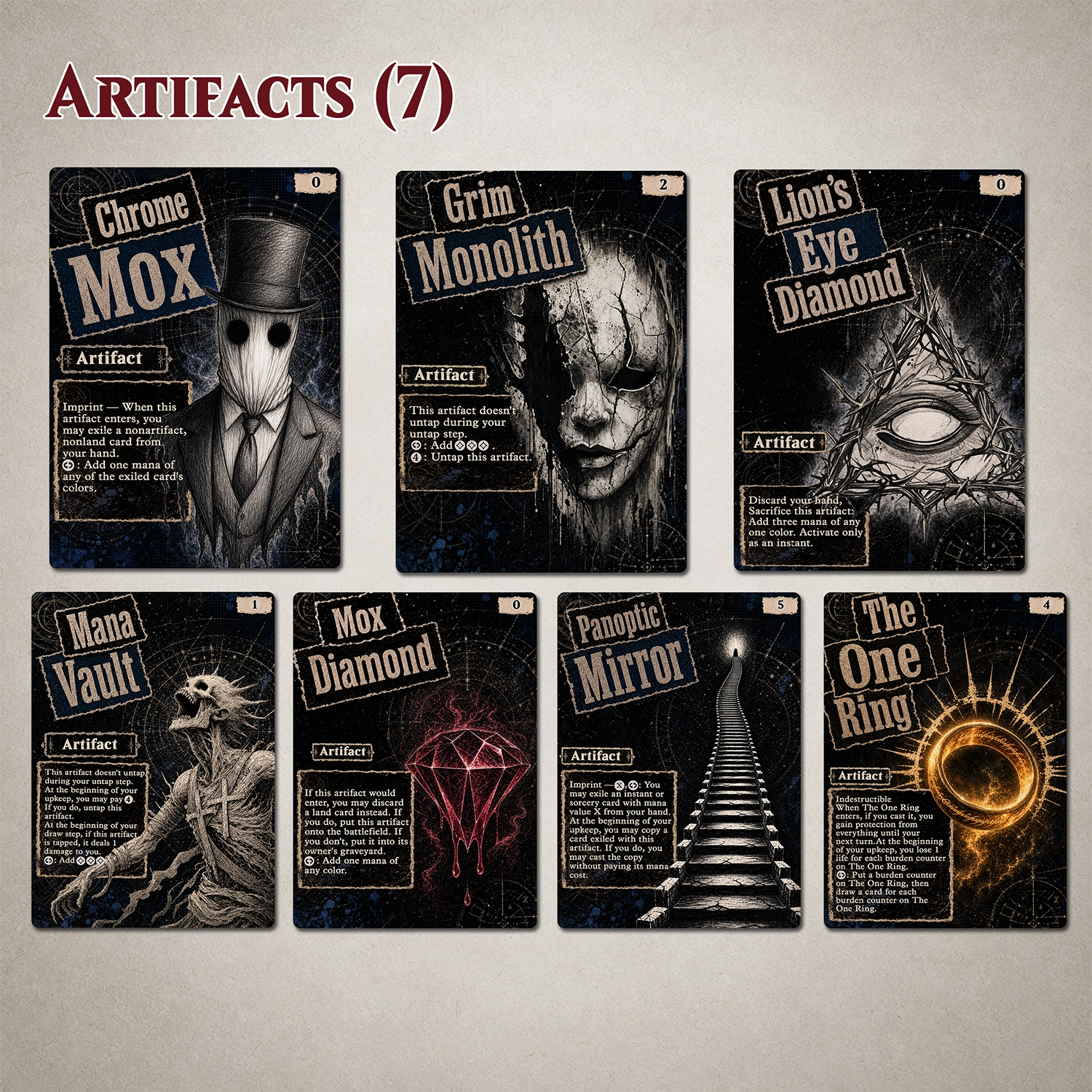 35-Card Game Changer Proxy Bundle – Original Dark Fantasy Art