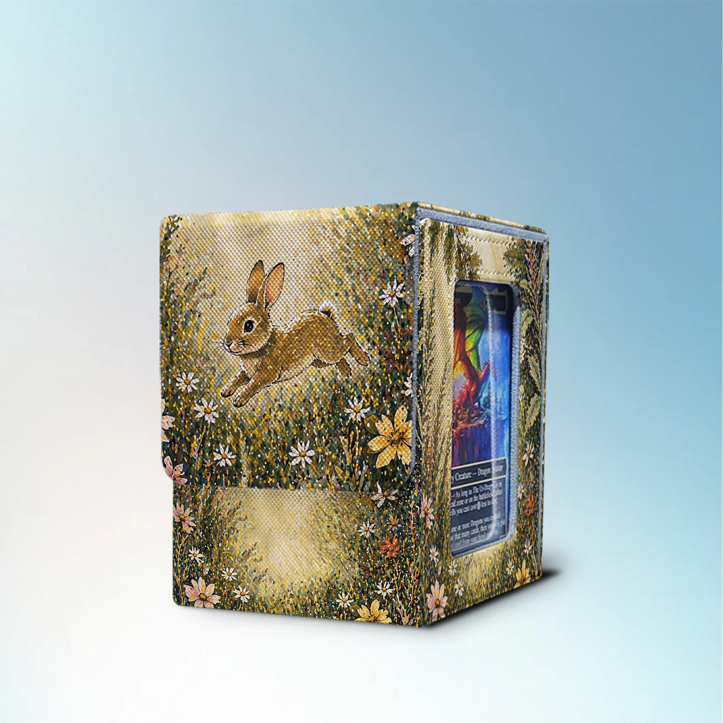 Commander Deck Box — Woodland Rabbit Ar