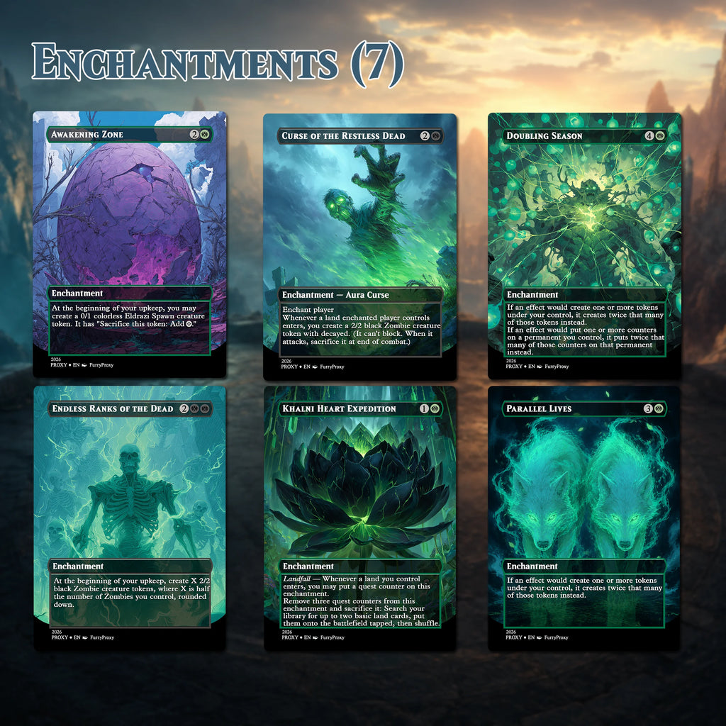 Custom Proxy Commander Deck – Witherbloom Black Green Deck