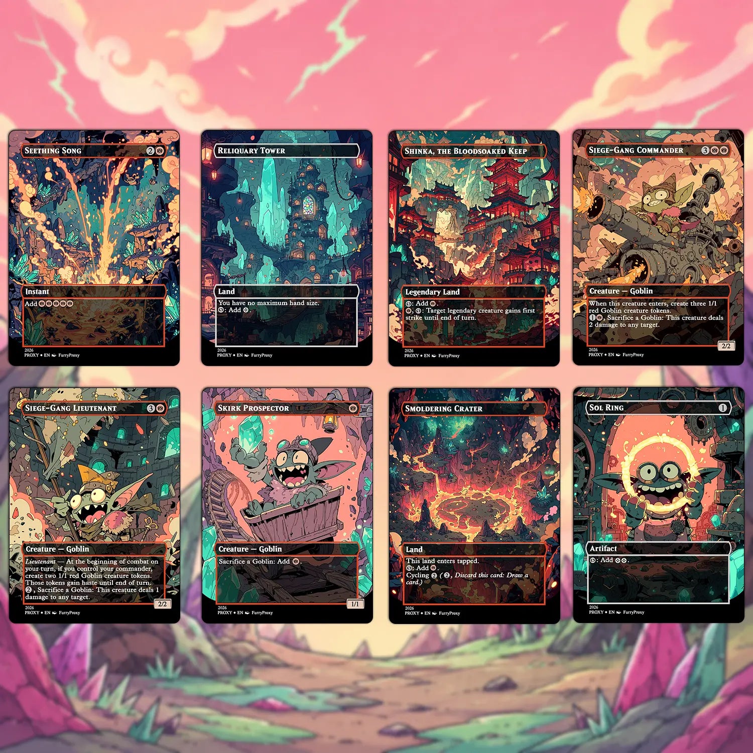 Custom Proxy Commander Deck – Goblin Storm Zada Deck