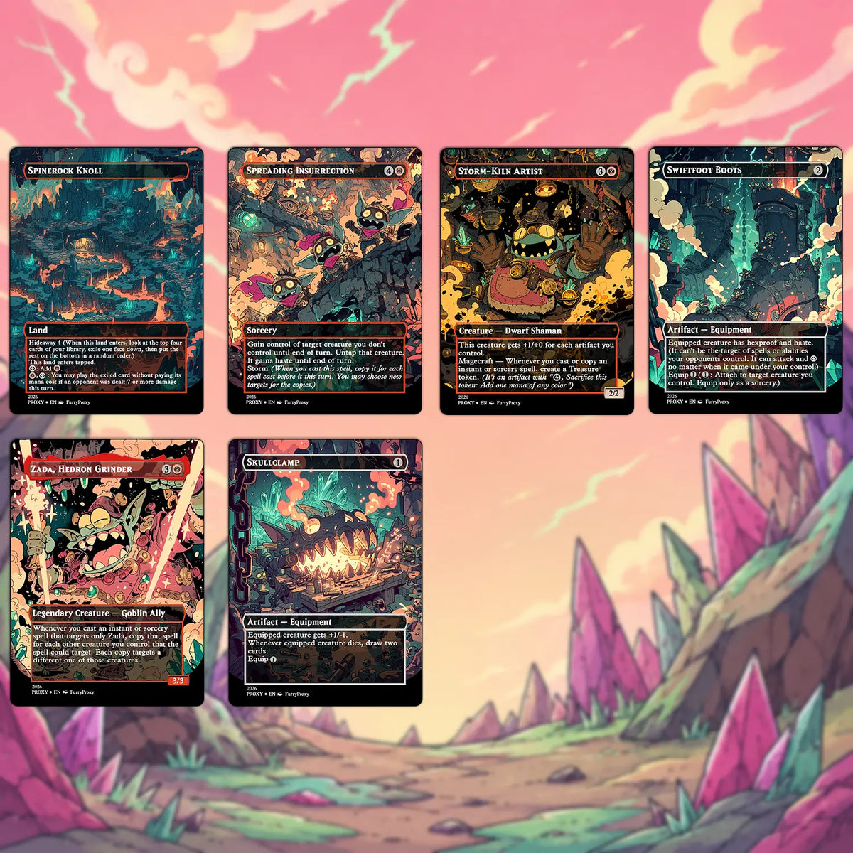 Custom Proxy Commander Deck – Goblin Storm Zada Deck