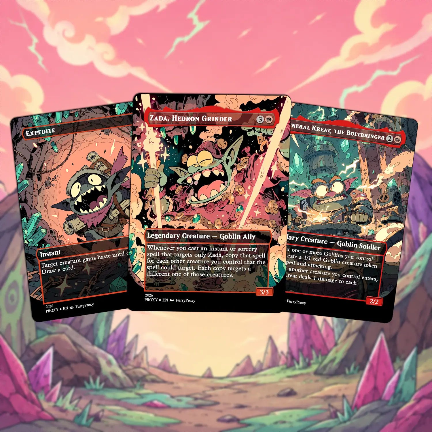 Custom Proxy Commander Deck – Goblin Storm Zada Deck