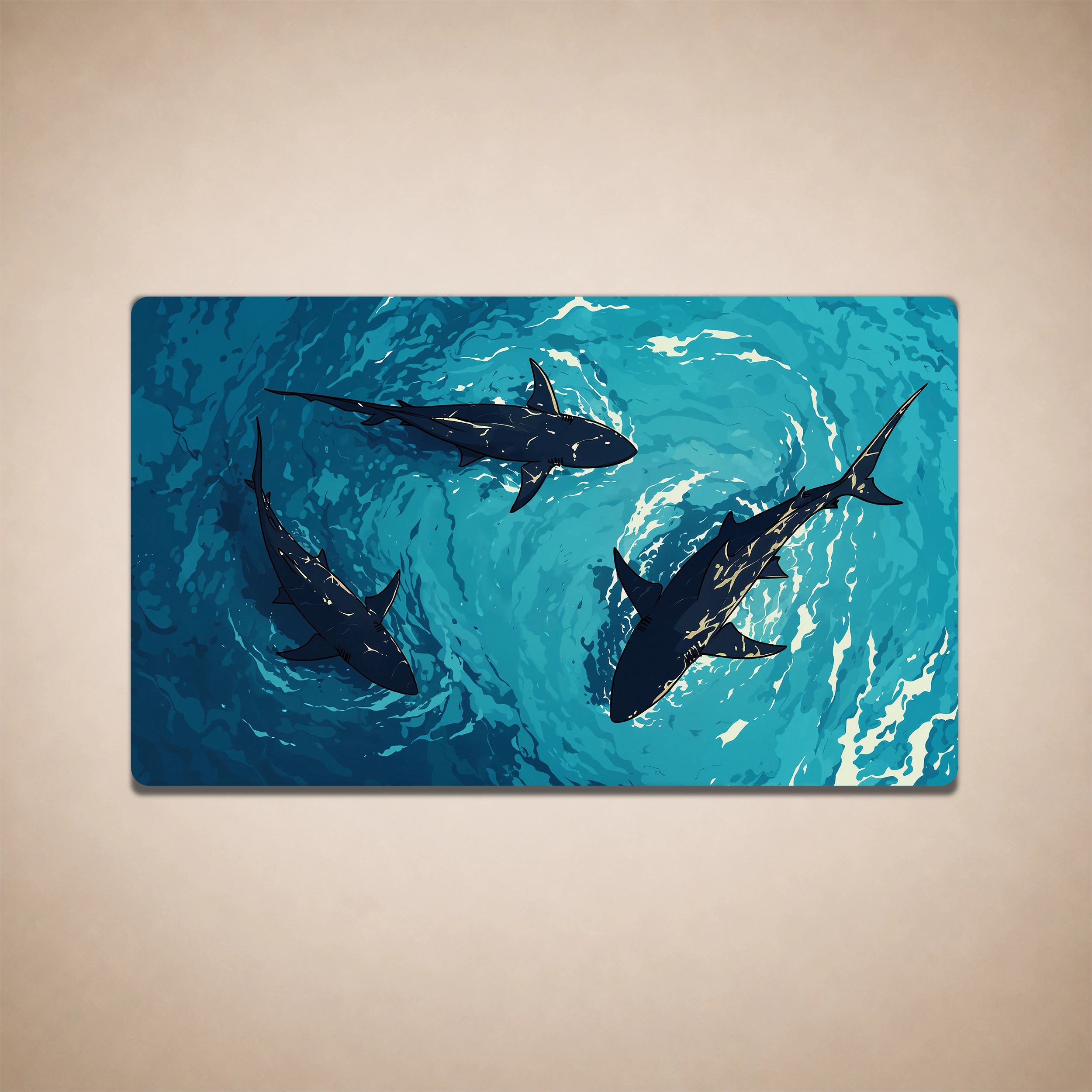 MTG/TCG Playmat — Shark Vortex
