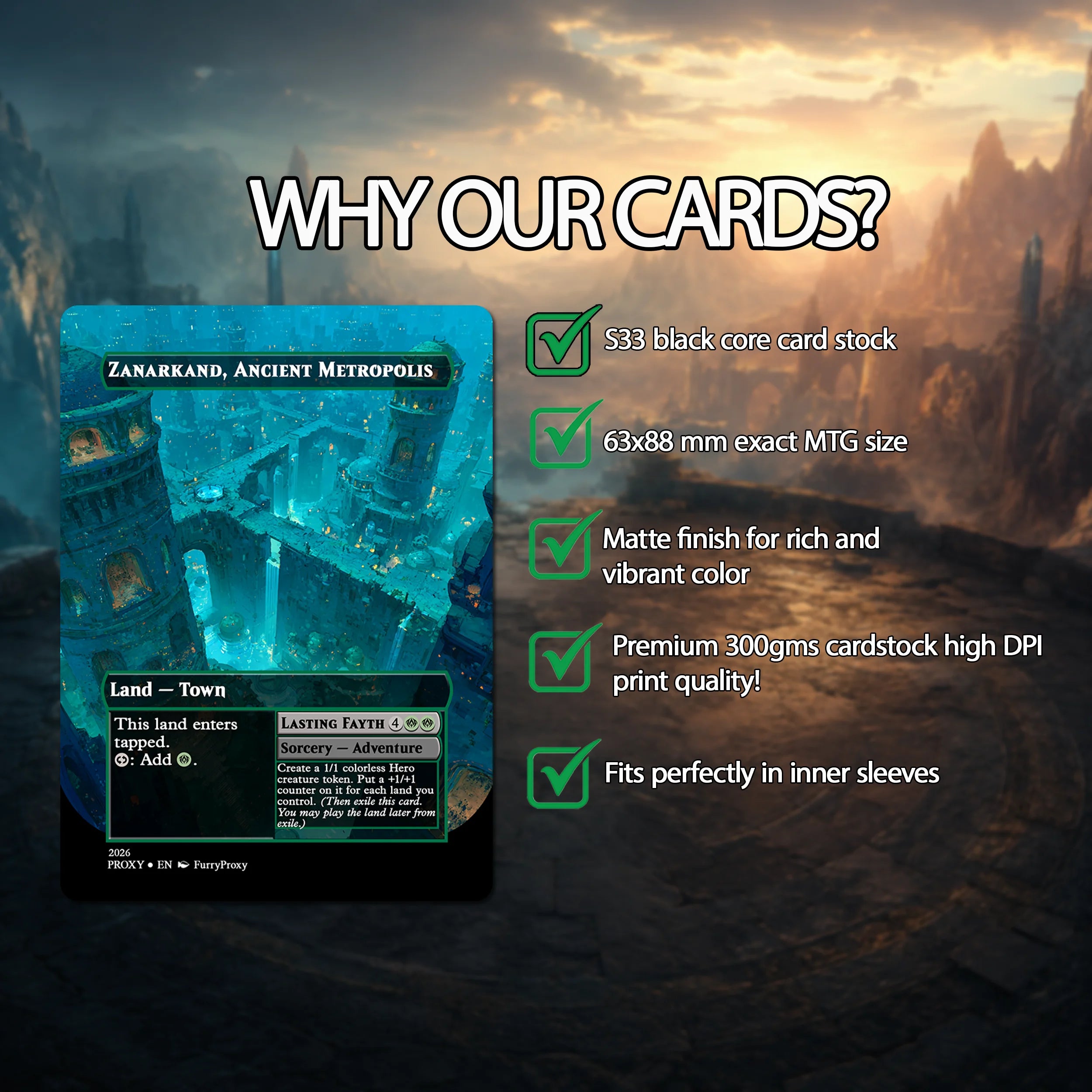 Custom Proxy Commander Deck – Witherbloom Black Green Deck
