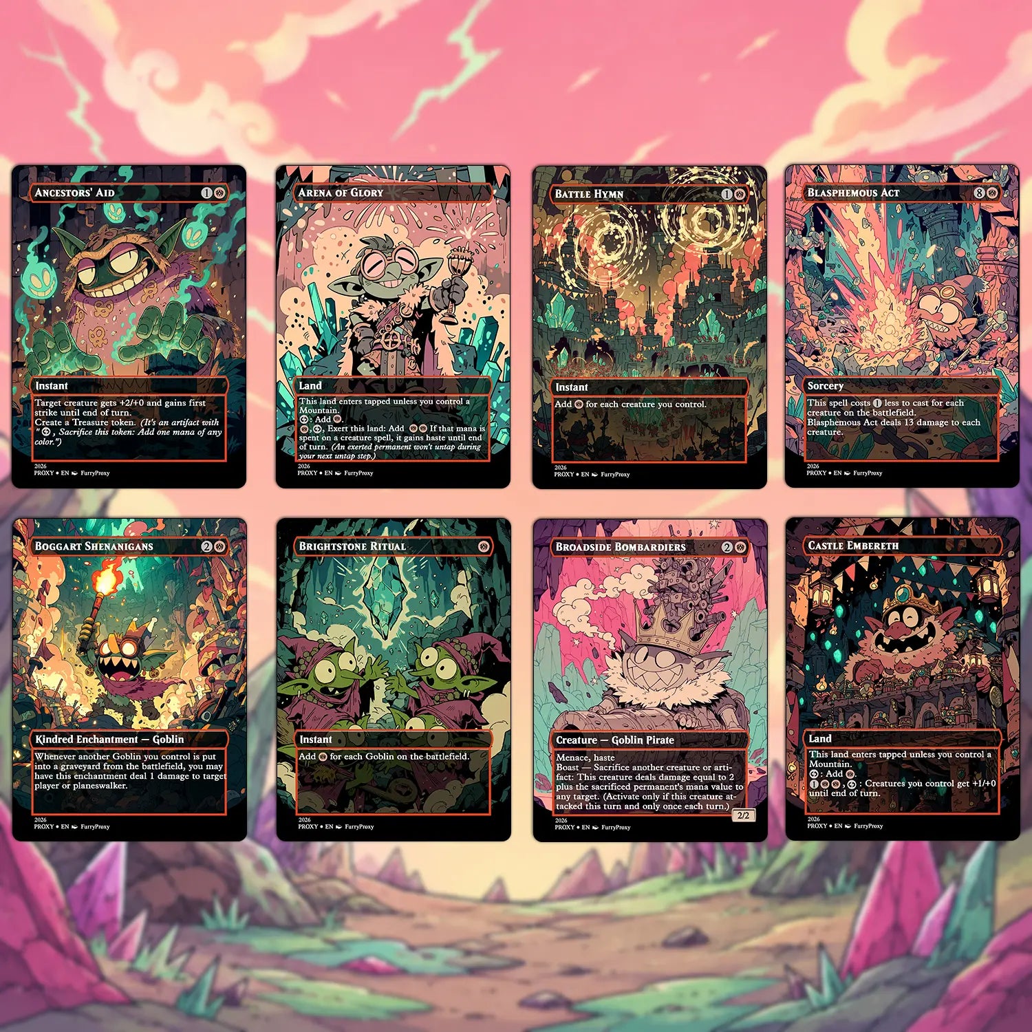 Custom Proxy Commander Deck – Goblin Storm Zada Deck