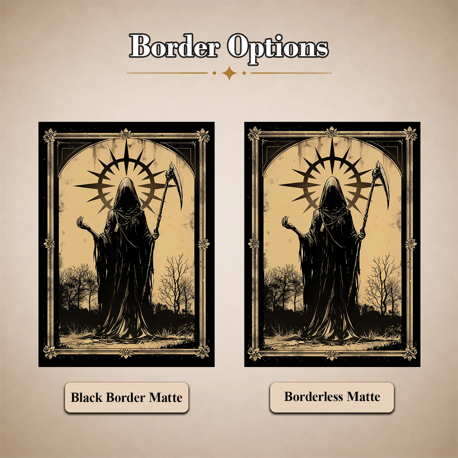 Matte Art Card Sleeves — Dark Reaper