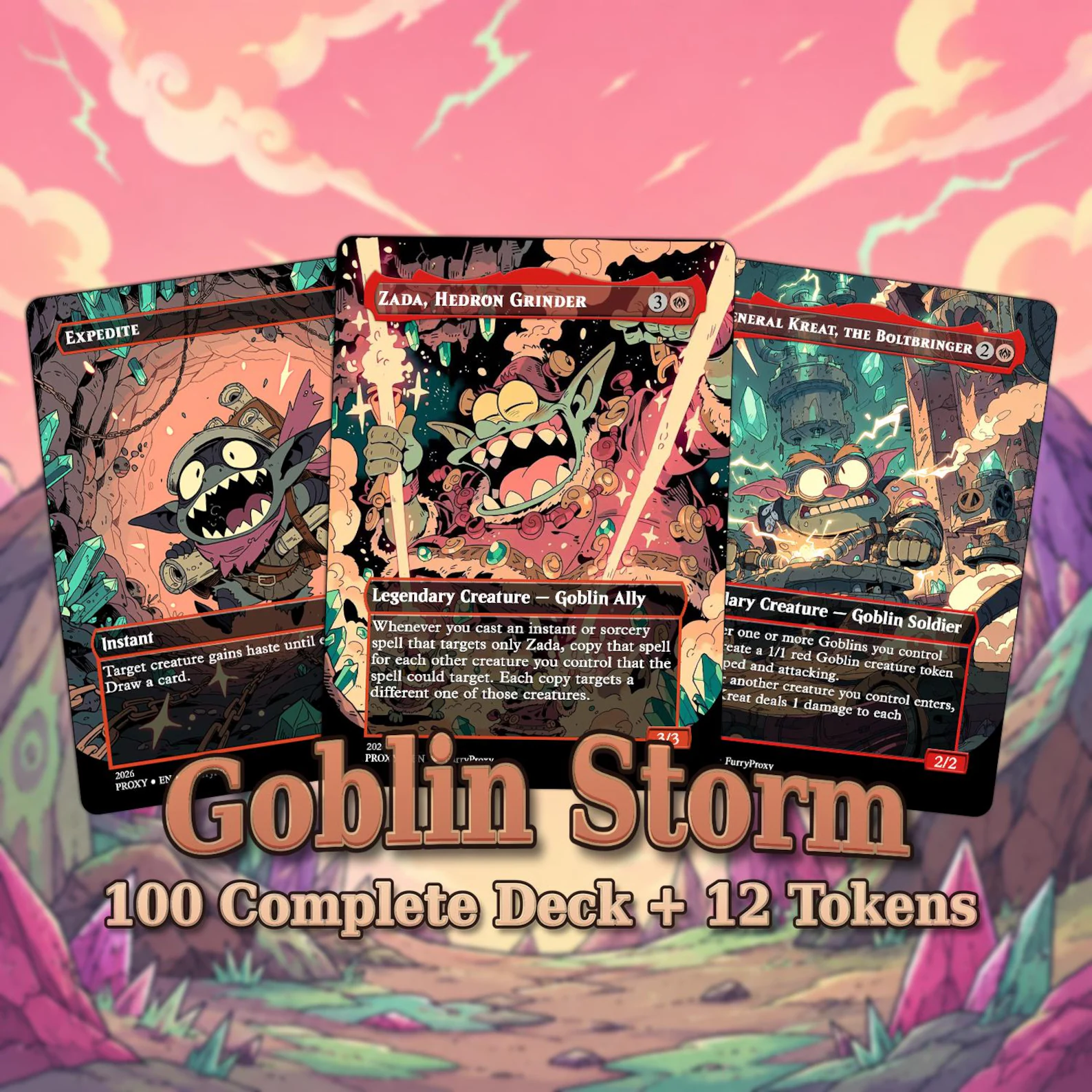 Goblin Storm Proxy Commander Deck