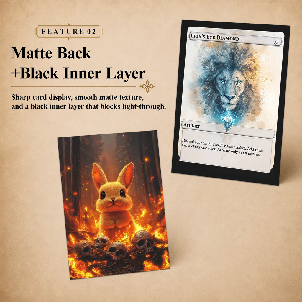 Matte Art Card Sleeves — Emberborn Hare