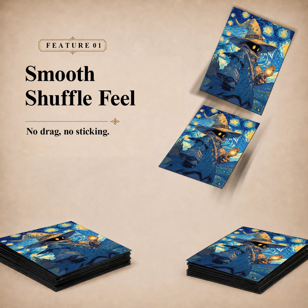 Matte Art Card Sleeves —  Starry Night Black Mage