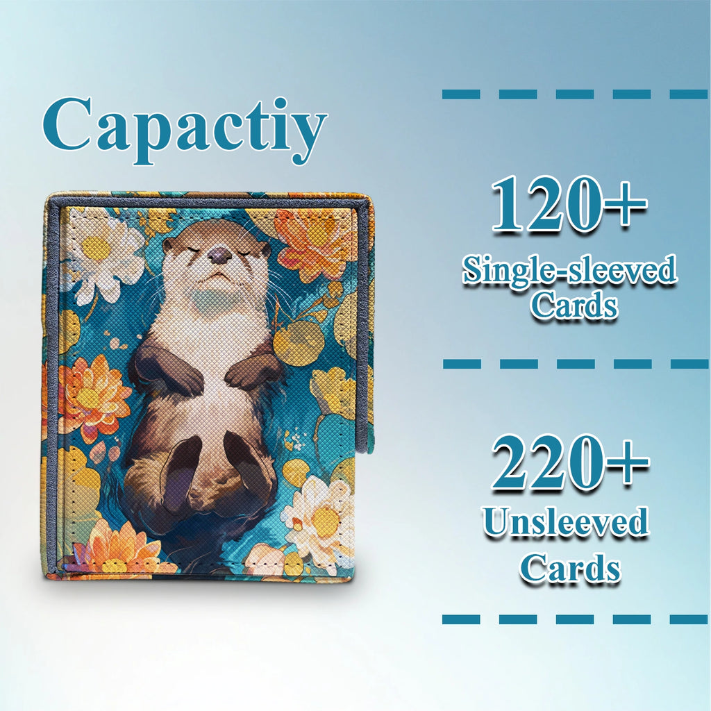 Commander Deck Box — Floral Otter