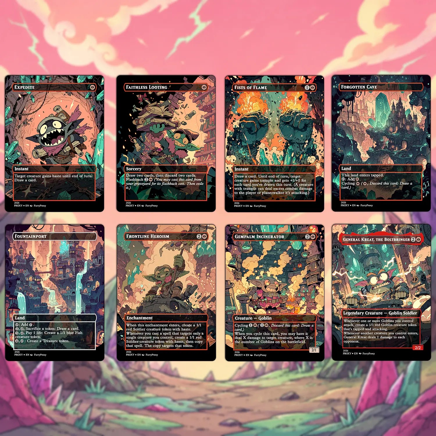 Custom Proxy Commander Deck – Goblin Storm Zada Deck