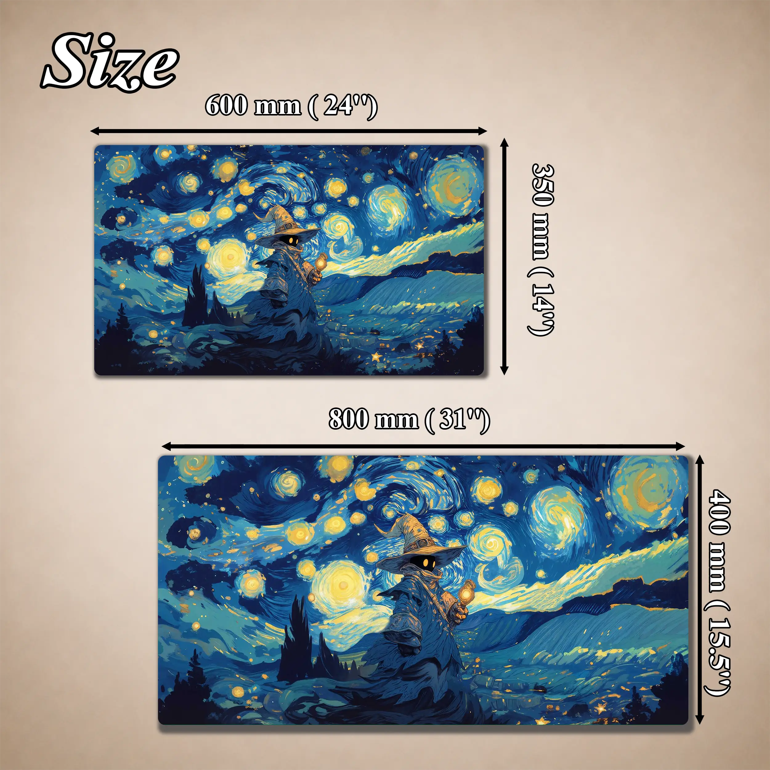MTG/TCG Playmat — Vivi-Inspired Van Gogh Art Style