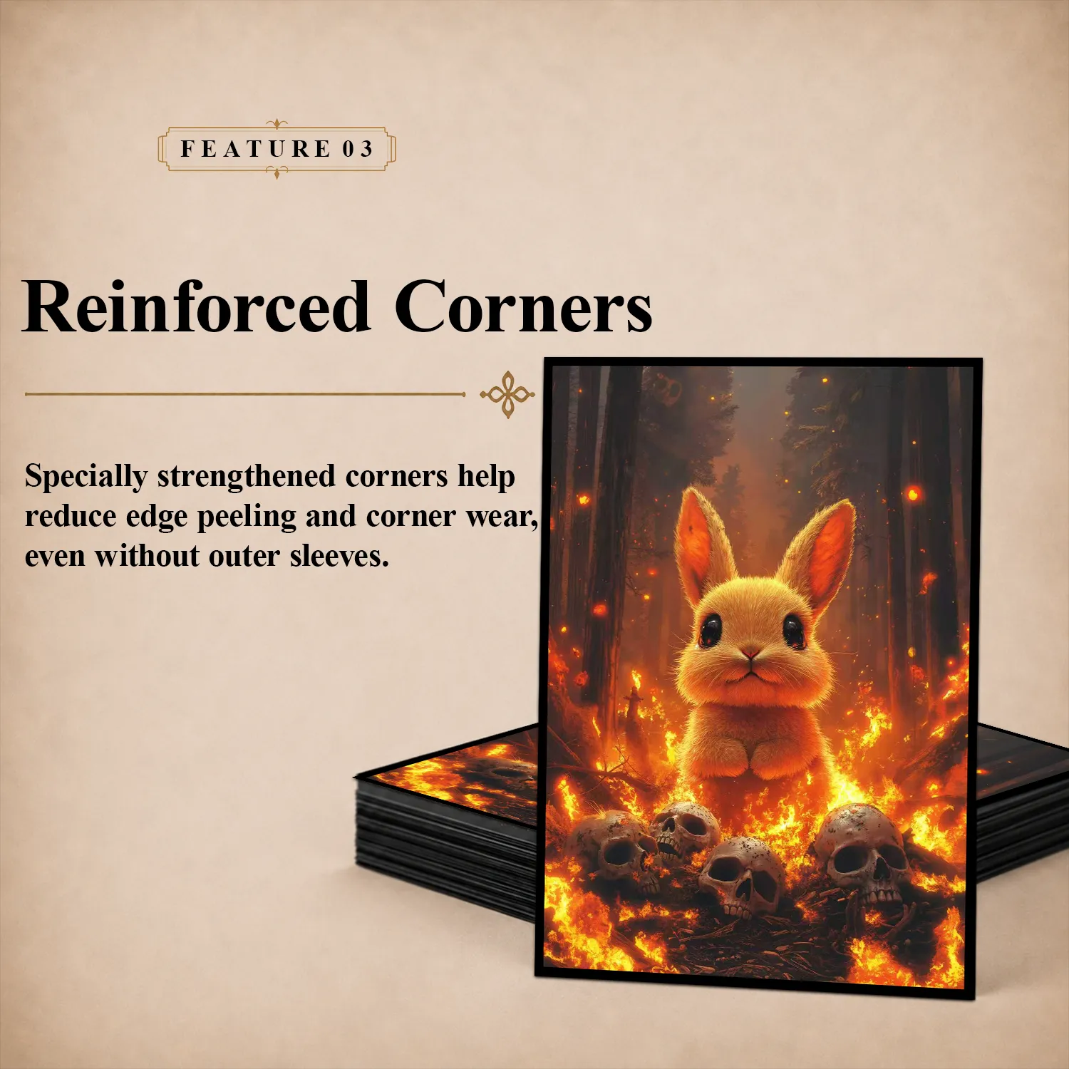 Matte Art Card Sleeves — Emberborn Hare
