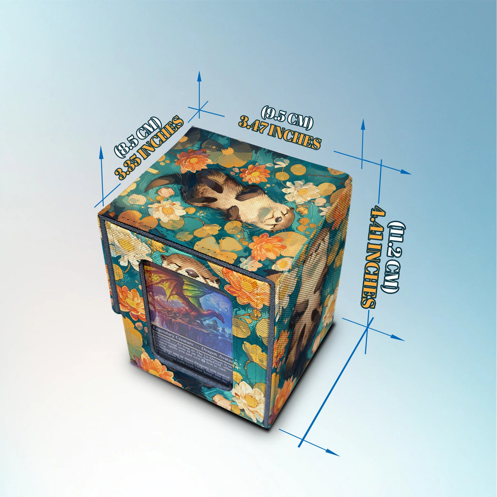 Commander Deck Box — Floral Otter
