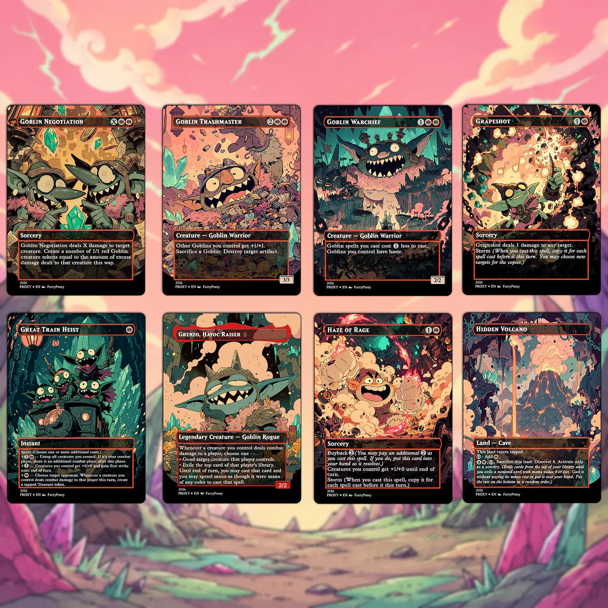 Custom Proxy Commander Deck – Goblin Storm Zada Deck